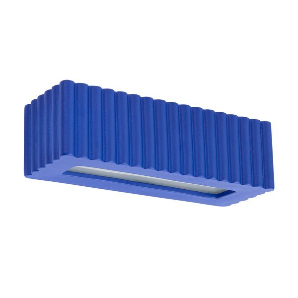 Lampada da parete blu in ceramica Rivena – Sollux