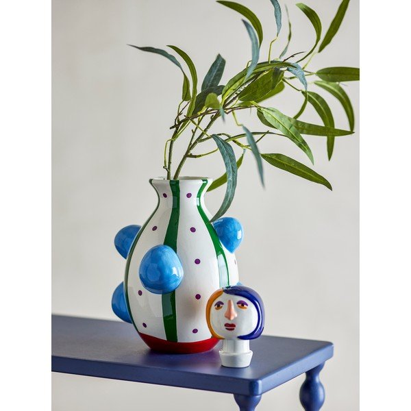 Vaso in dolomite dipinto a mano (altezza totale 33 cm) Conneli – Bloomingville-image-1