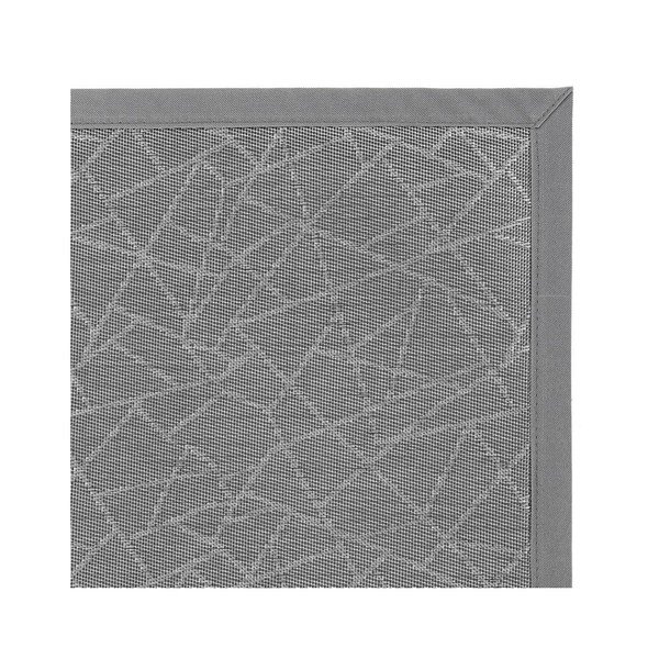 Tappeto in PVC grigio chiaro 180x250 cm Geo Silver - Casa Selección-image-2