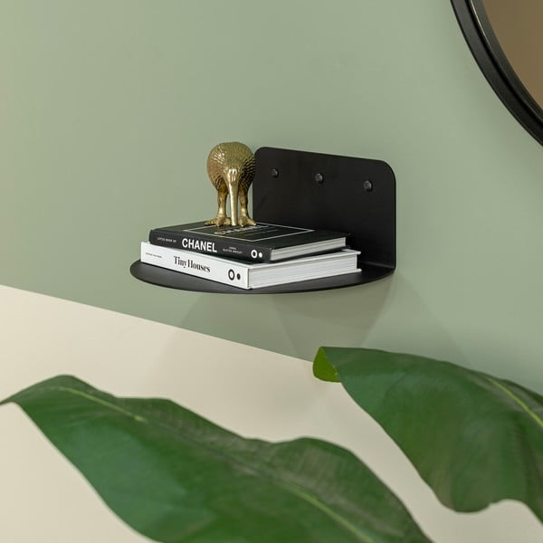 Mensola nera in metallo 30 cm Flex – Spinder Design-image-1