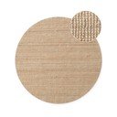Tappeto rotondo di colore naturale in iuta ø 160 cm Bouclé Jaipur – Hanse Home