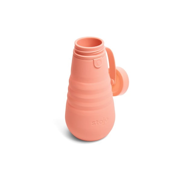Bottiglia pieghevole arancione Bottiglia Albicocca, 590 ml Spring - Stojo-image-3