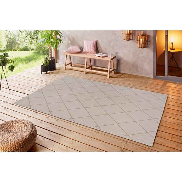 Tappeto beige per esterni London, 120 x 170 cm - Ragami-image-1