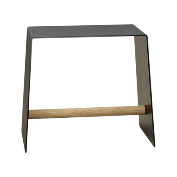 Sgabello nero in metallo Bull – LIND DNA-image-2