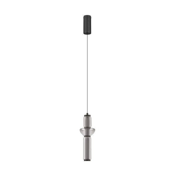 Lampadario LED grigio in vetro con intensità regolabile ø 12 cm Ulon – Nova Luce