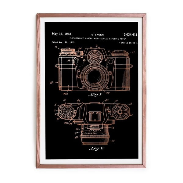 Poster incorniciato Camera, 40 x 60 cm Camera e Sauer - Really Nice Things