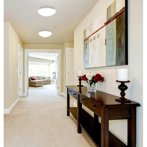 Lampada da soffitto bianca con paralume in vetro ø 17,5 cm Nina - Candellux Lighting-image-1