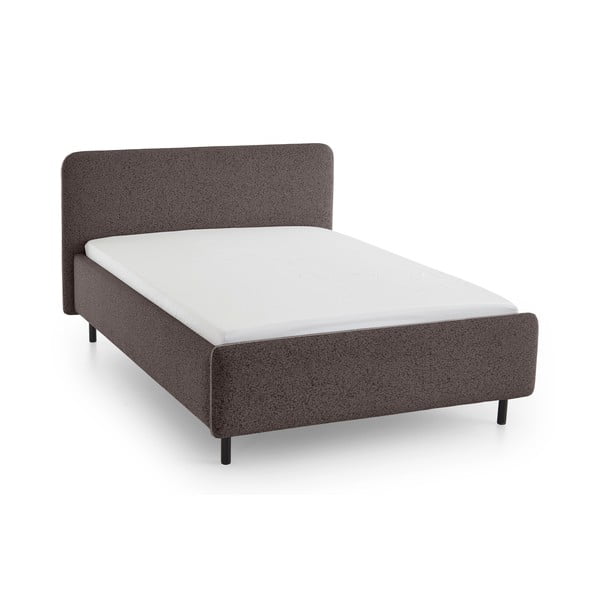 Letto matrimoniale imbottito color antracite rete non inclusa 160x200 cm Primo – Meise Möbel-image-2