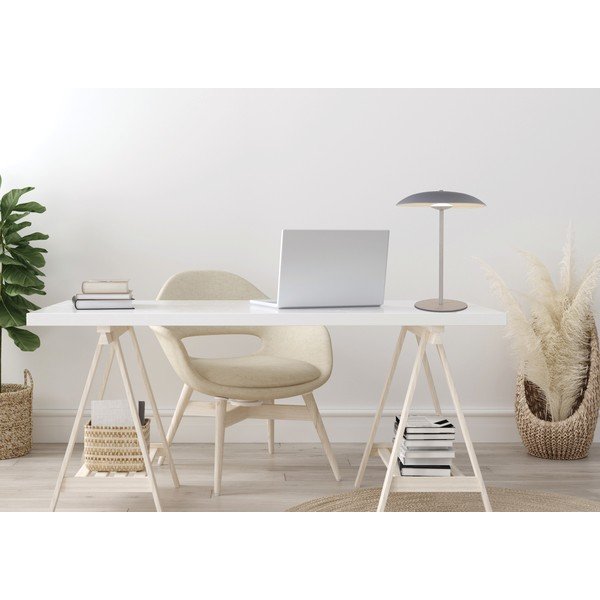 Lampada da tavolo LED bianca con paralume in metallo (altezza totale 41 cm) Lund – Candellux Lighting-image-2