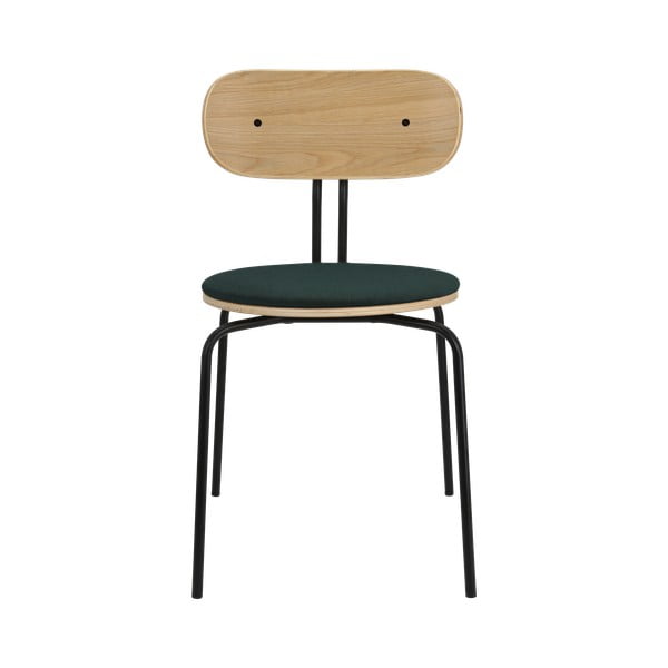 Sedia da pranzo verde scuro-nero Curious - UMAGE-image-2