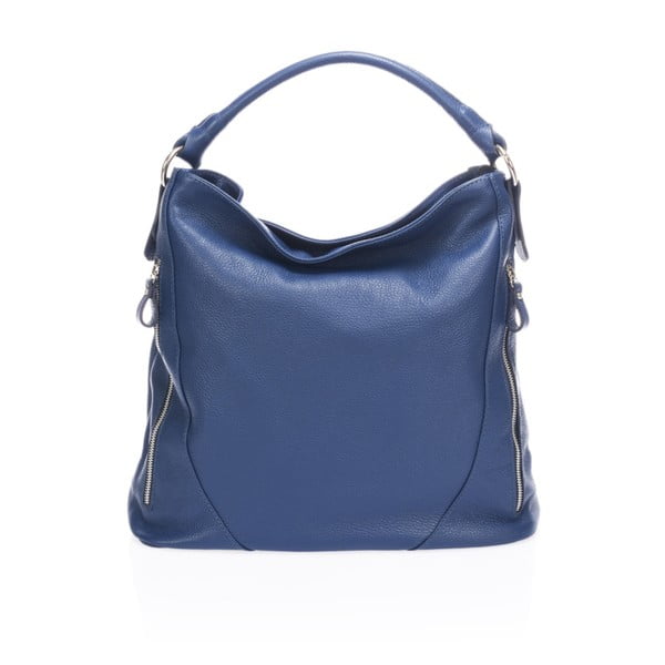 Borsa in pelle blu Heross - Markese