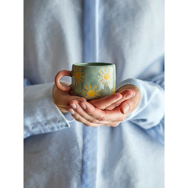 Tazza per bambini azzurra in ceramica 110 ml Nini – Bloomingville-image-4