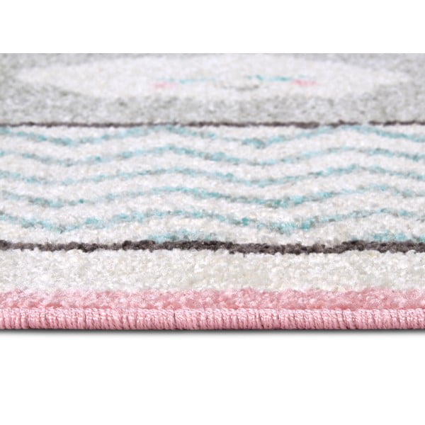 Tappeto per bambini rosa e bianco 120x170 cm Bouncy - Hanse Home-image-2