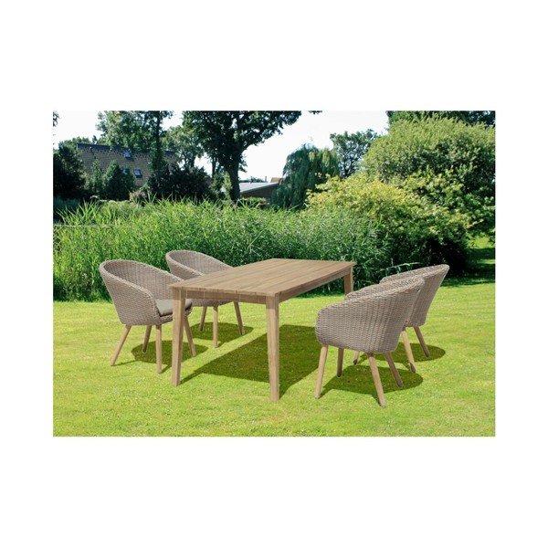 Tavolo da giardino in legno di acacia ADDU Visalia - Garden Pleasure-image-3