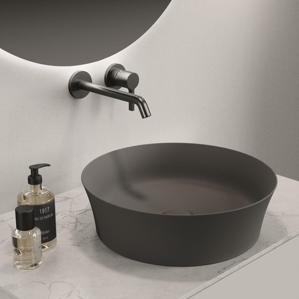 Lavabo rotondo in ceramica grigia ø 40 cm Ipalyss - Ideal Standard-image-1