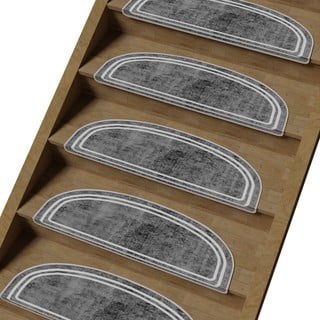 Gradini grigi in set da 16 pezzi 20x65 cm Plain - Vitaus