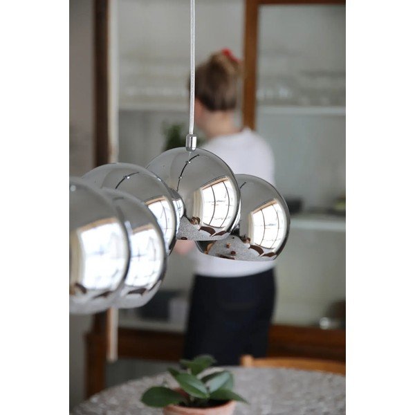 Lampadario argentato in metallo con paralume in metallo Cupolo – Markslöjd-image-2