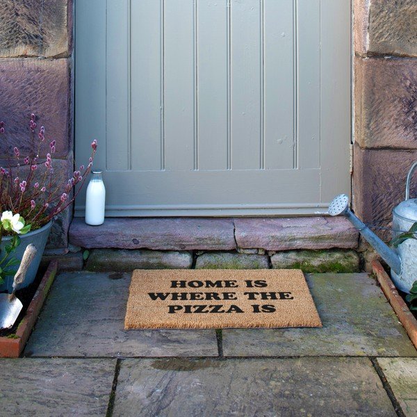 Zerbino in cocco 40x60 cm Home Is Where the Pizza Is - Artsy Doormats-image-4