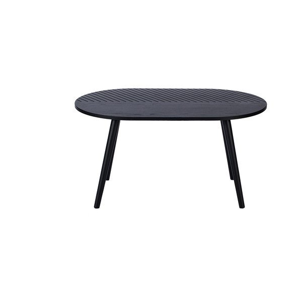 Tavolino ovale nero Leo - Bonami Selection-image-3