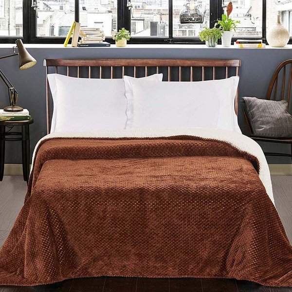 Copriletto reversibile marrone , 210 x 170 cm Lamby - DecoKing-image-2