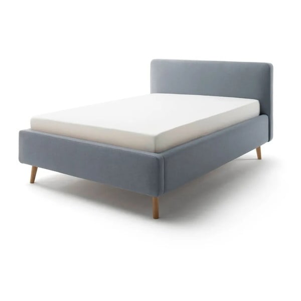 Letto singolo imbottito blu polveroso rete non inclusa 120x200 cm Mattis – Meise Möbel
