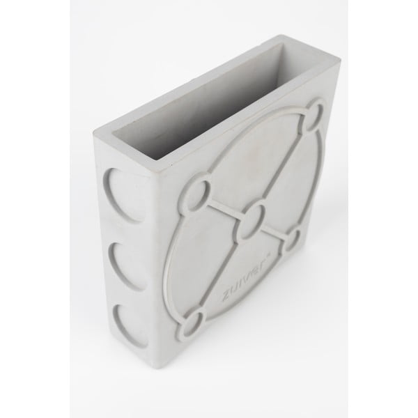 Vaso in cemento grigio chiaro Graphic - Zuiver-image-2