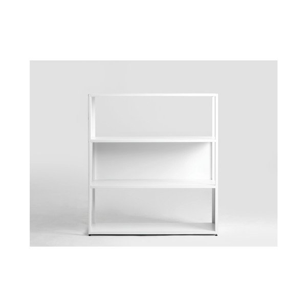 Libreria bianca Custom Form Hyller Side, altezza 110 cm - CustomForm-image-2