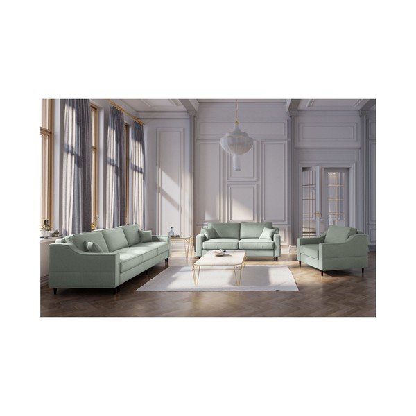 Divano a due posti verde chiaro Narcisse - Mazzini Sofas-image-3