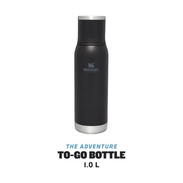Borraccia termica nera in acciaio inox 1 l Adventure To-Go Black – Stanley-image-4