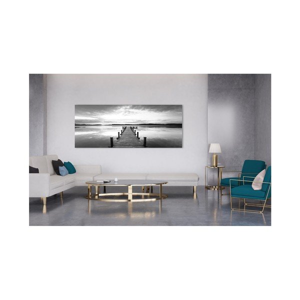 Quadro su tela Harmony Molo II, 45 x 140 cm - Styler-image-1