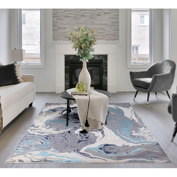 Tappeto blu 230x160 cm Aurora - Asiatic Carpets-image-1