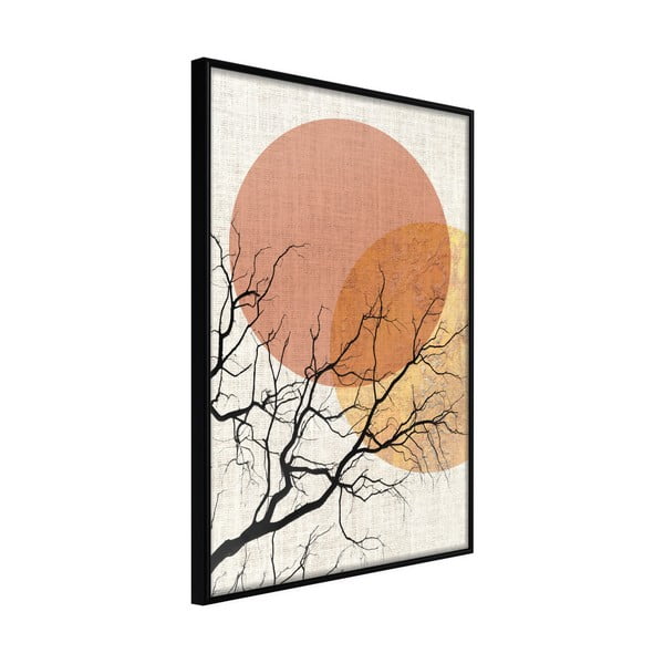 Poster in cornice, 30 x 45 cm Gloomy Tree - Artgeist