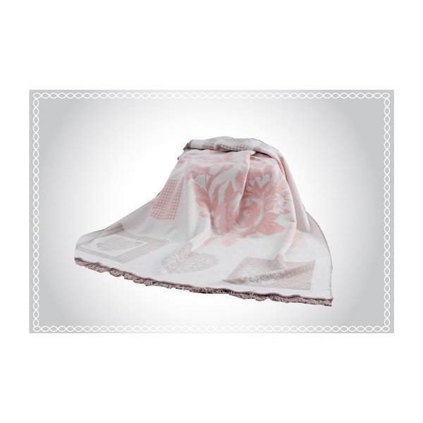 Coperta in misto cotone Aksu Rosie, 220 x 150 cm - Armada