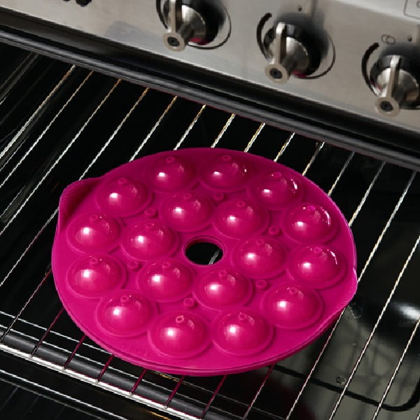 Stampo in silicone rosa per cake pops Pops, ⌀ 26,5 cm - Lékué-image-1