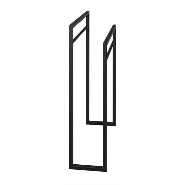 Porta asciugamani in acciaio nero Ska - Sapho-image-2