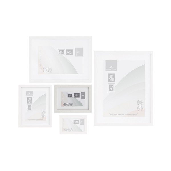 Cornice bianca verticale con sostegno/da appendere 17,5x22,5 cm Sencillo – Casa Selección-image-1