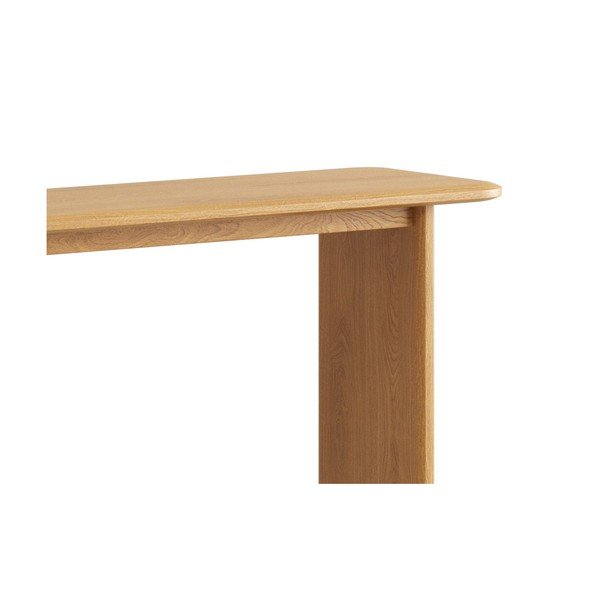 Tavolo consolle di colore naturale in rovere massiccio 40x120 cm Charlotte – Micadoni -image-3