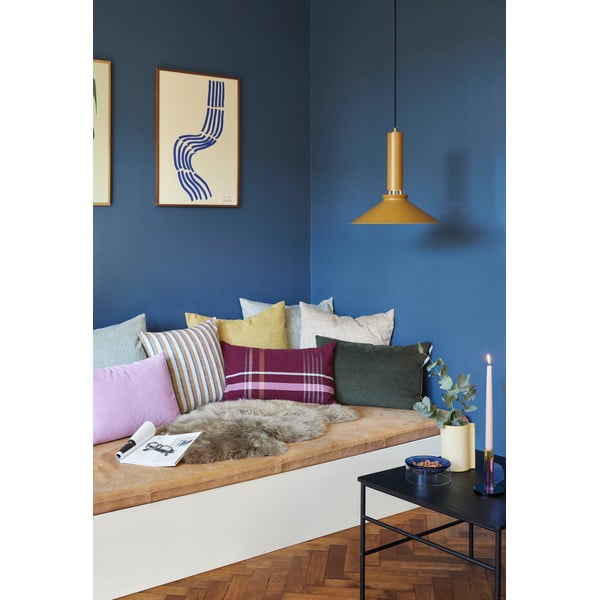 Cuscino in cotone rosso Sarah, 60 x 40 cm - Hübsch-image-3