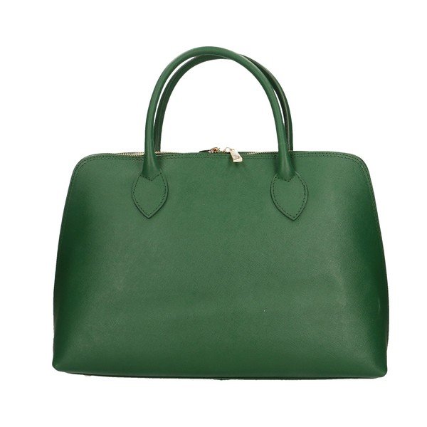 Borsa in pelle verde Arancio - Chicca Borse-image-3