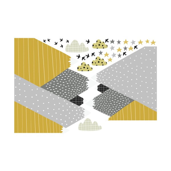 Adesivo murale Bambino gigante Adesivo montagne scandinave Henrika - Ambiance-image-2