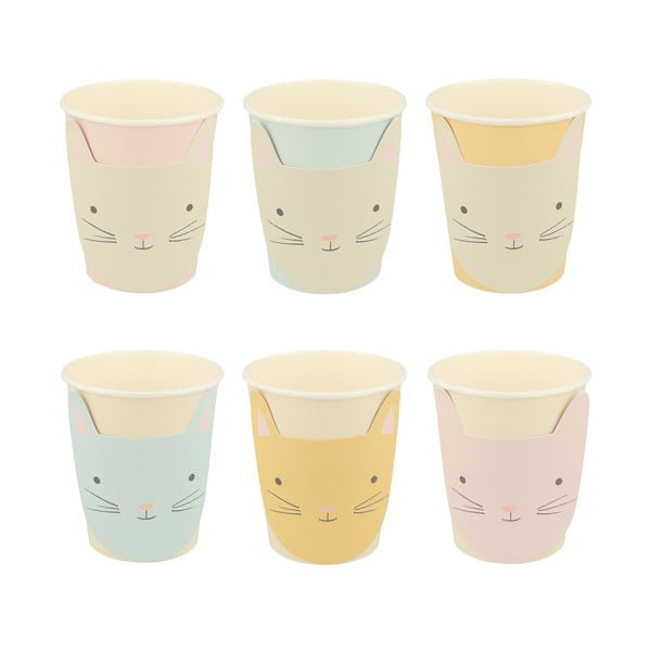 Bicchieri di carta monouso in set da 8 Cat - Meri Meri