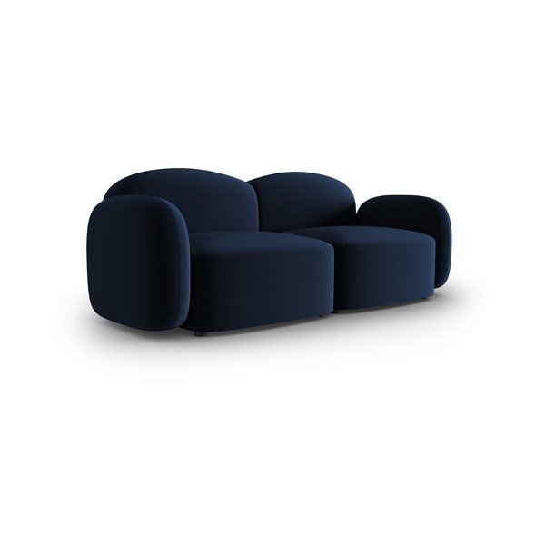 Divano in velluto blu 194 cm Blair - Micadoni Home-image-2