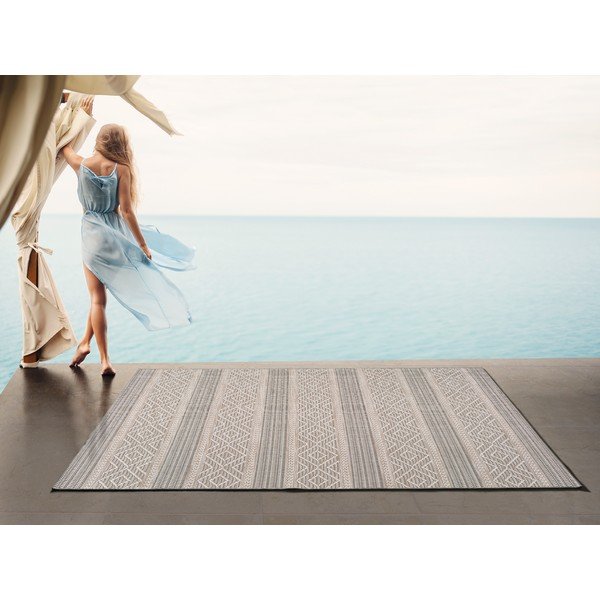 Tappeto da esterno beige , 130 x 190 cm Cork Lines - Universal-image-1