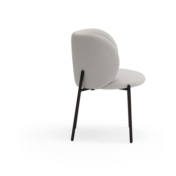 Set di sedie da pranzo grigio chiaro in imbottito 2 pz Mogi – Teulat-image-4