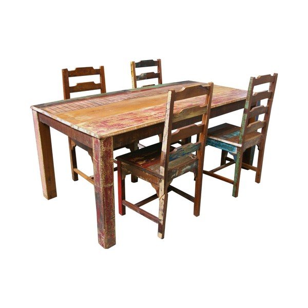 Set di 2 sedie da pranzo in legno esotico Avila - Støraa-image-1