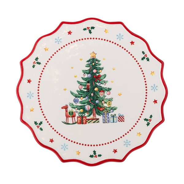 Alzatina in ceramica a tema natalizio Naive – Bloomingville-image-2