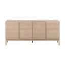 Cassettiera bassa in rovere decorato in colore naturale 180x80 cm Linley - Actona