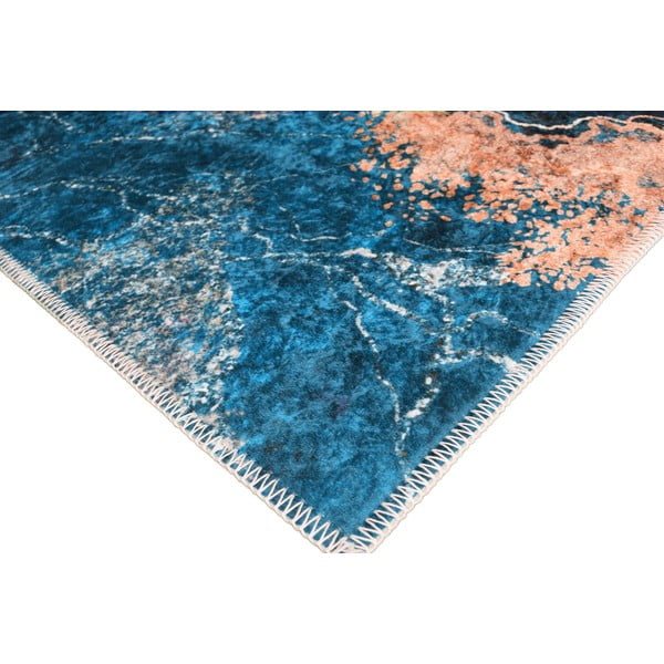 Tappeto blu/oro 140x80 cm - Vitaus-image-2