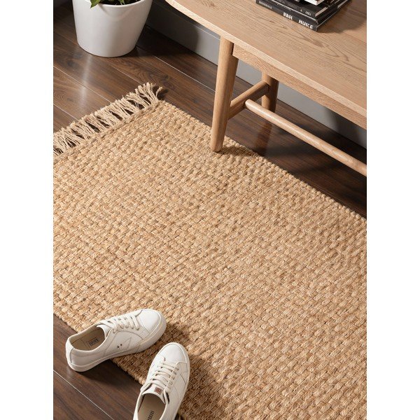 Passatoia di colore naturale in iuta reversibile/tessuta a mano 80x200 cm Fjord – Hanse Home-image-2