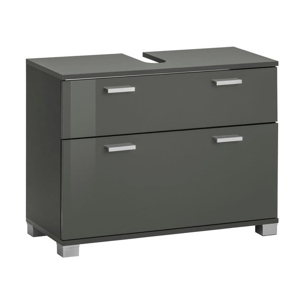 Mobile grigio per lavabo 70x55 cm Rowan - Støraa-image-1